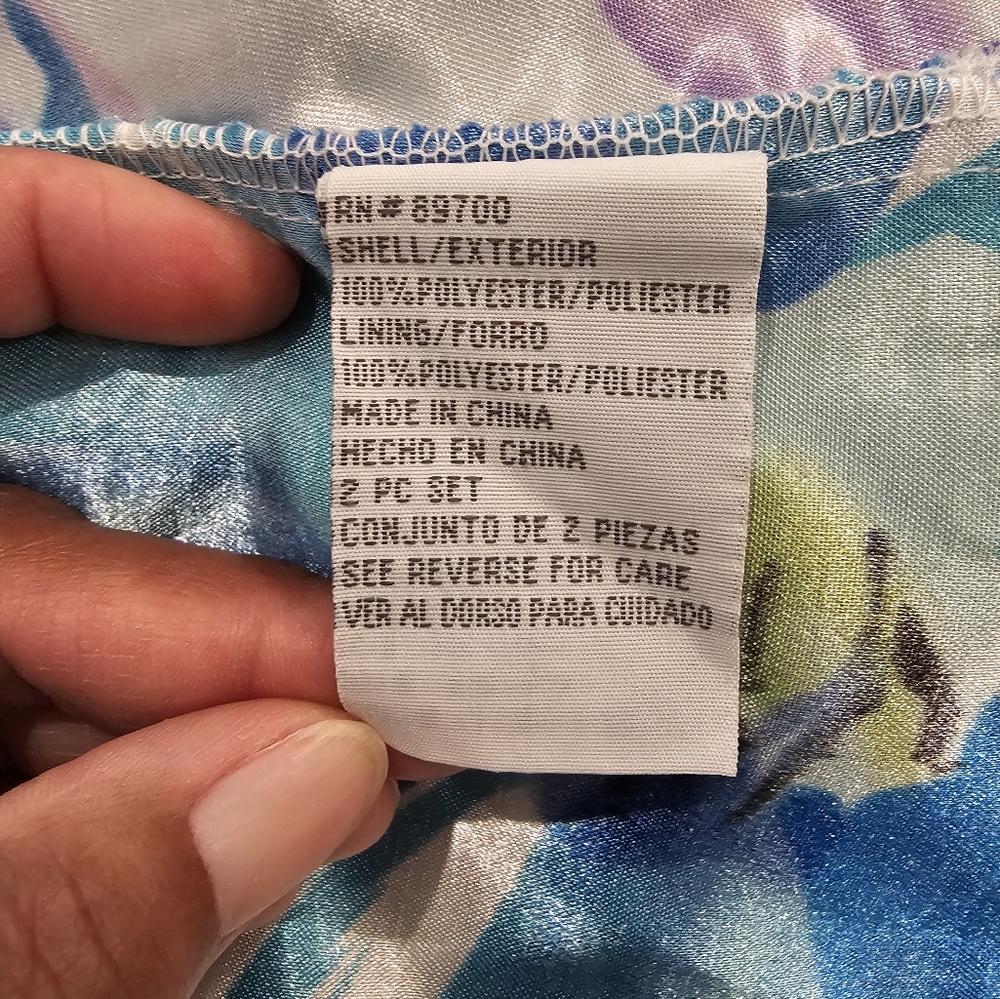 R&K Originals Adjustable Strap Multi-color Floral Print Dress, NWOT, Size 8 - Picture 4 of 9